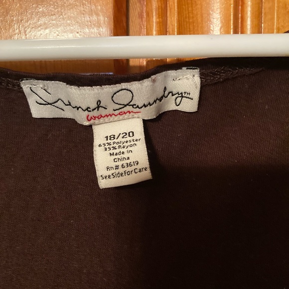 Plus 18/20 Womens French Laundry woman’s top with beautiful rings on shoulders - Picture 3 of 4